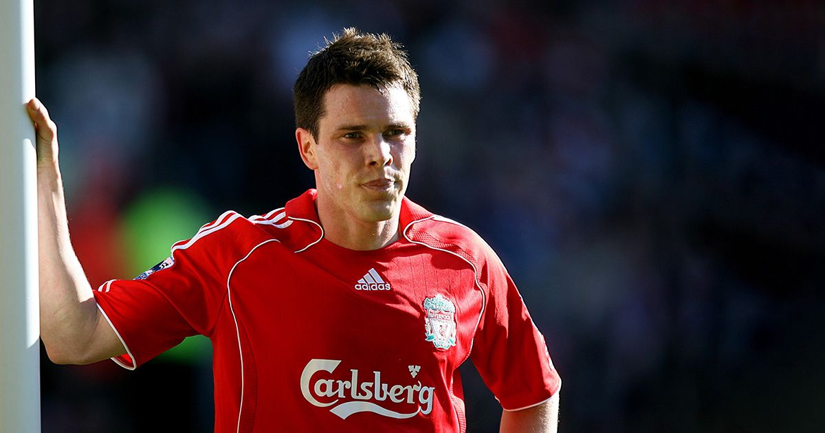 Liverpool defender Steve Finnan in action against Manchester United