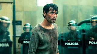 Diego Calva as Juan in "Prison Cell 211" on Netflix