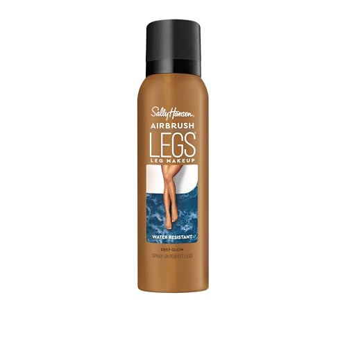 Sally Hansen Airbrush Legs Leg Makeup Spray | Lightweight, Transfer-Proof, Water-Resistant | Deep Glow | Airbrush Finish
