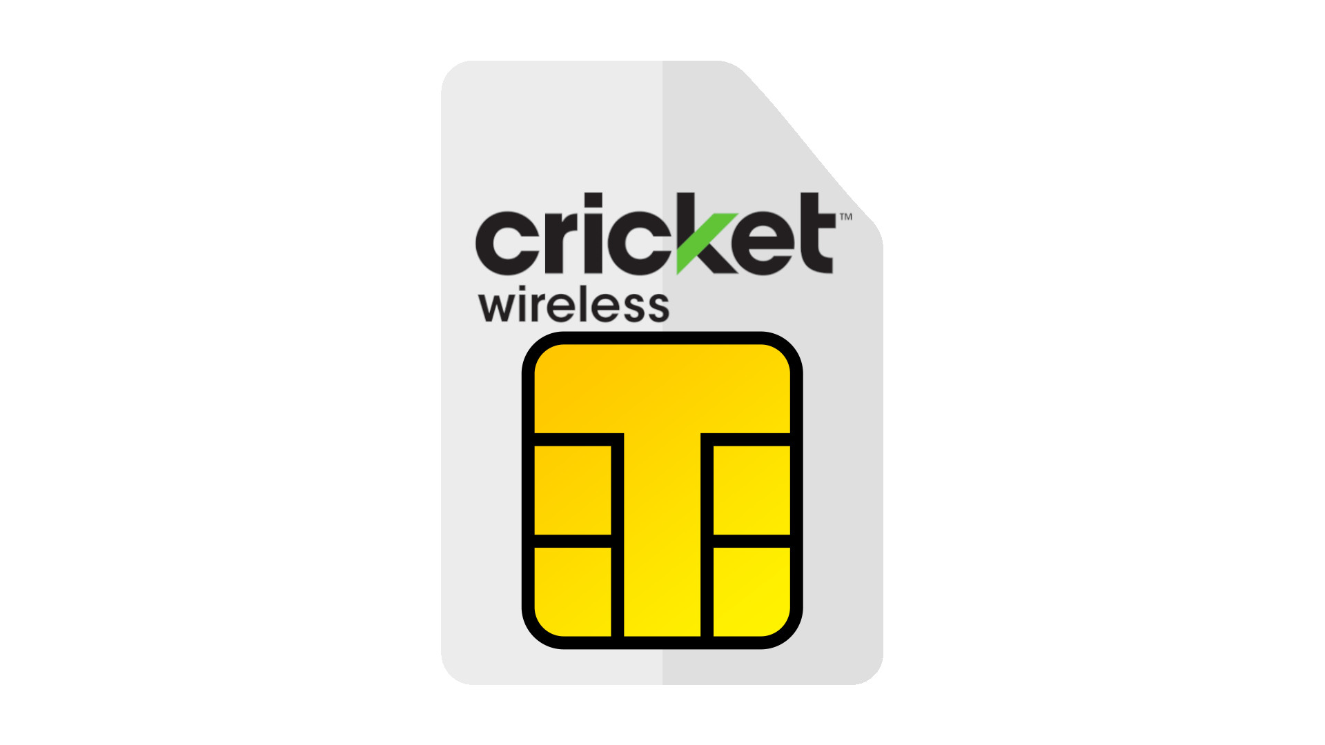 Cricket Wireless branded sim card