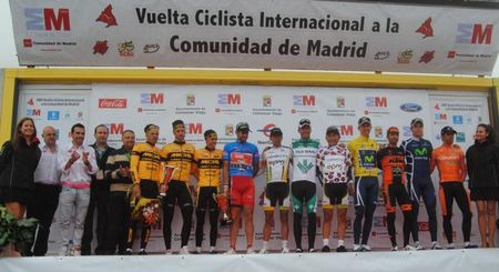 Final jersey holders of the Vuelta a la Comunidad de Madrid.