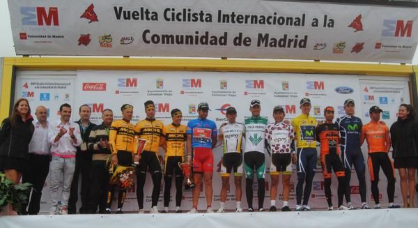 Final jersey holders of the Vuelta a la Comunidad de Madrid.