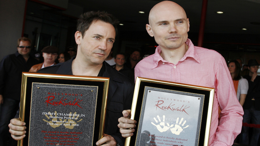 Jimmy Chamberlain and Billy Corgan in 2008