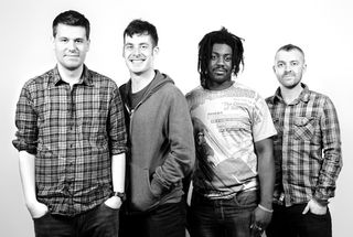 Xpress team from left to right: Sam Price, art director / designer; Ben Tallon, director; Dirty Freud, album curator; Danny Allison, photographer