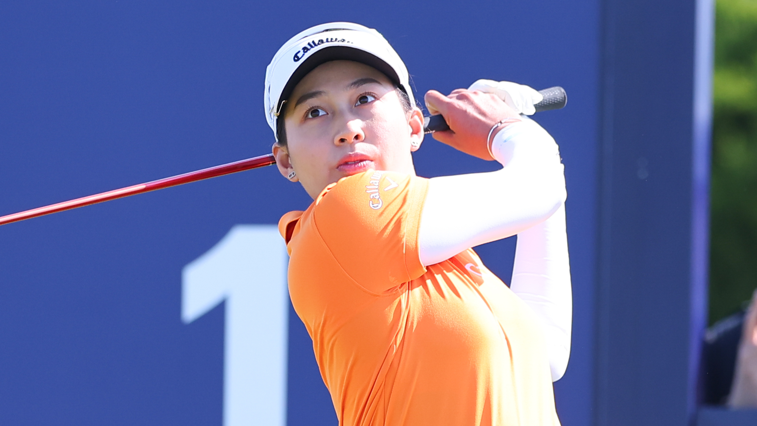 Jeeno Thitikul takes a shot at the Mizuho Americas Open