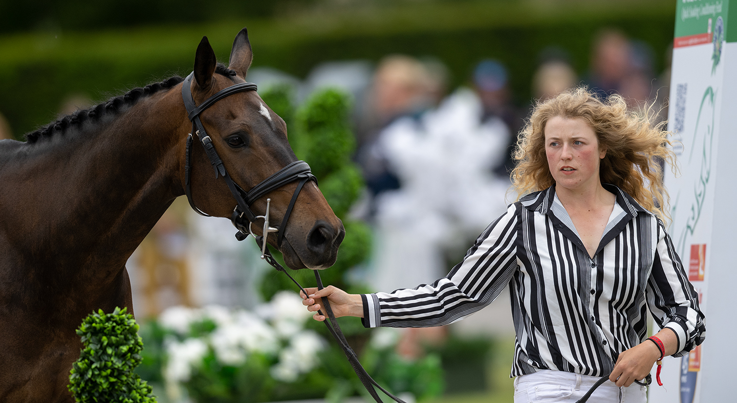 Bramham Horse Trials trot-up: Grace Taylor and Game Changer