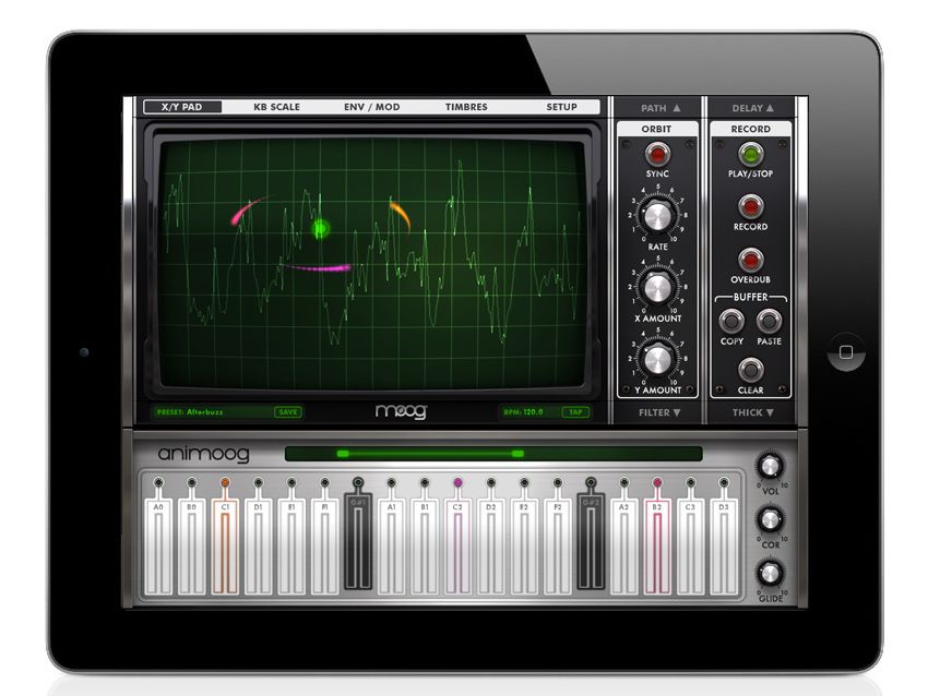 Moog Animoog: a pro-quality synth for the iPad? Click the image to see more screenshots.