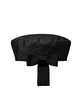 Sibi Black Silk French Beret Hat