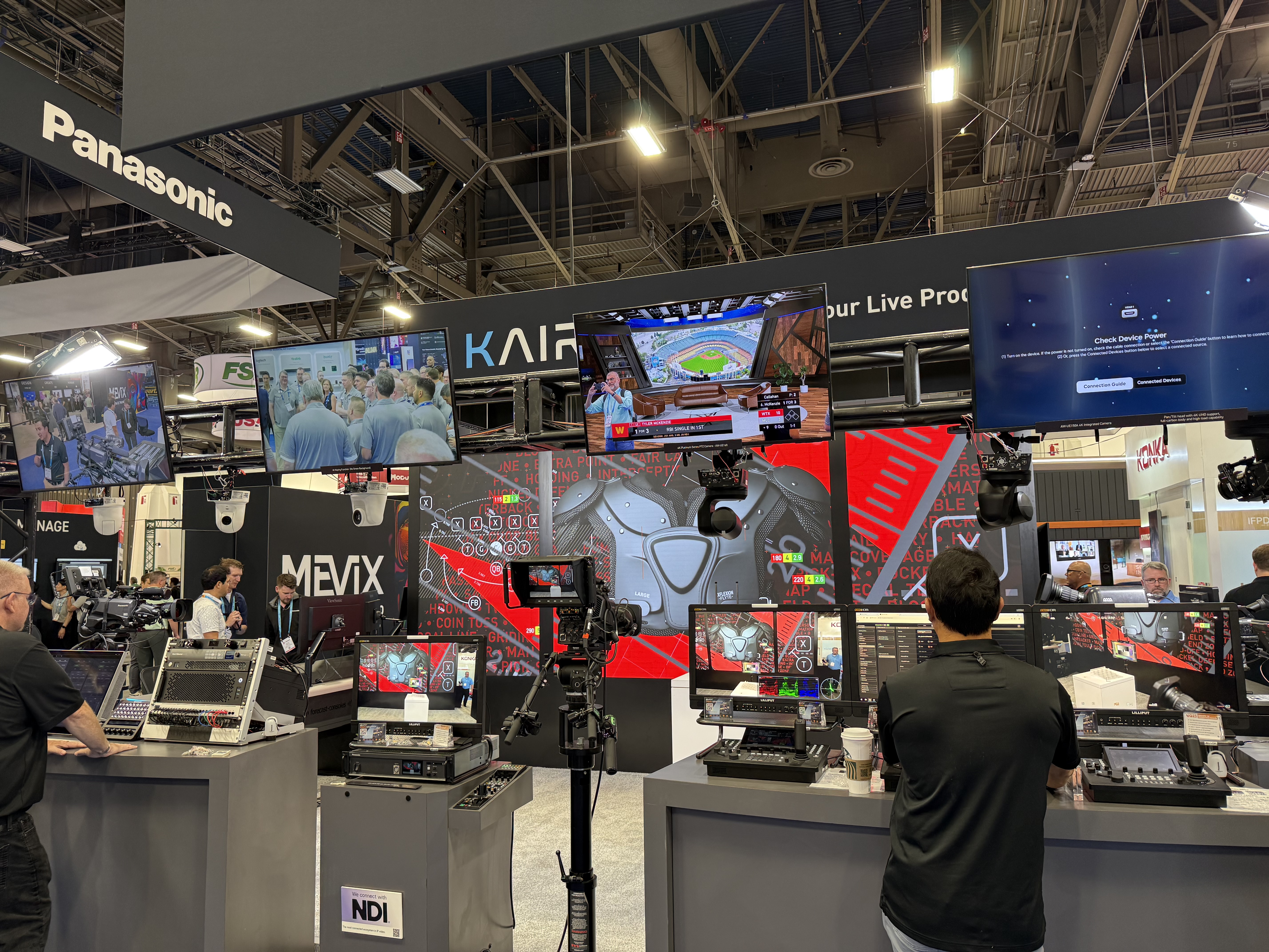 Panasonic's booth at InfoComm.