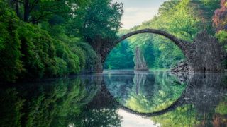 The Rakotzbrücke bridge in Germany