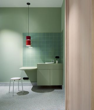Midcentury interior colour palette by Studio Aisslinger