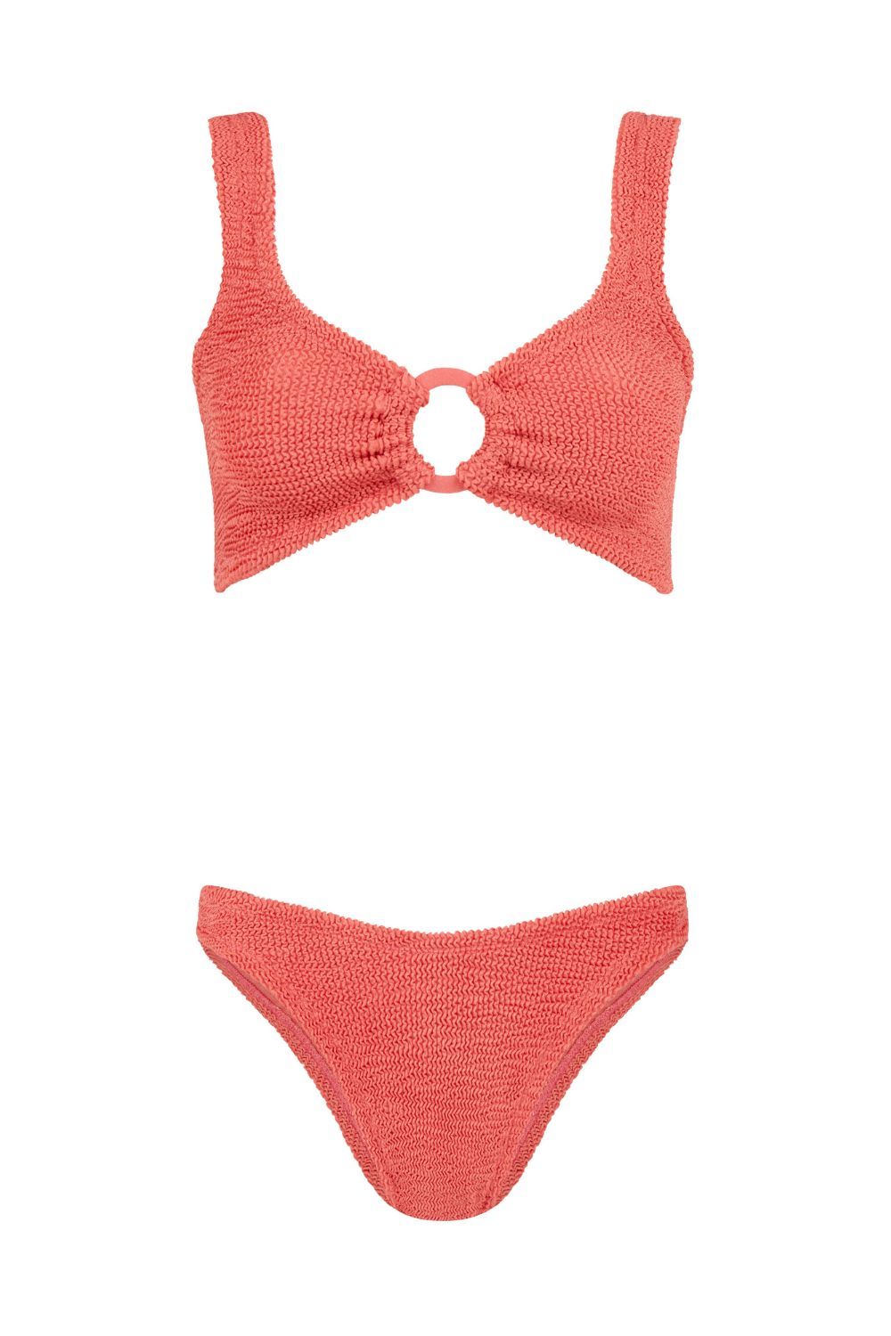 Hunza G + Rose Inc Iman seersucker bikini