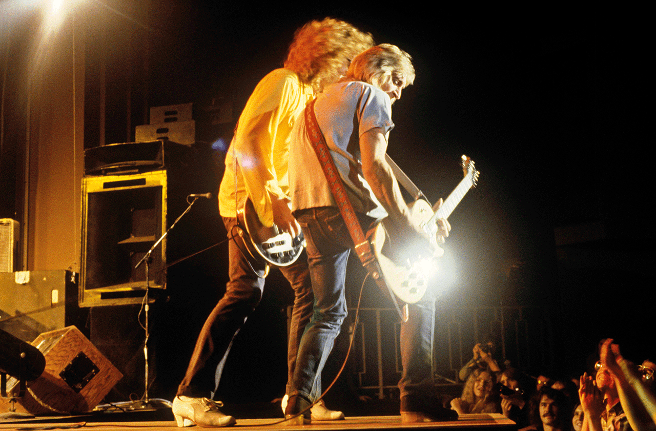 Dynamic duo: Hunter and Mick Ronson