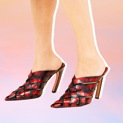 graphic of arts and crafts style shoes, one of the leading shoe trends of summer 2023