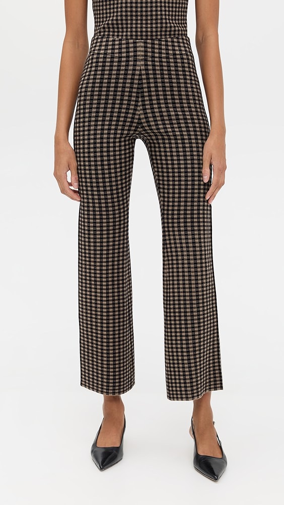 Le Bop Gingham Flare Pants
