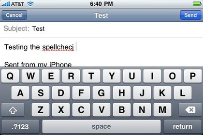 iOS 4 spellcheck