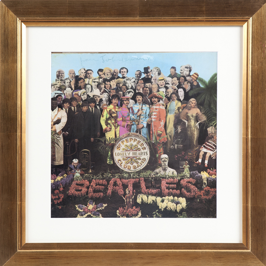 John Lennon signed copy of Sgt. Pepper's Lonely Hearts Club Band