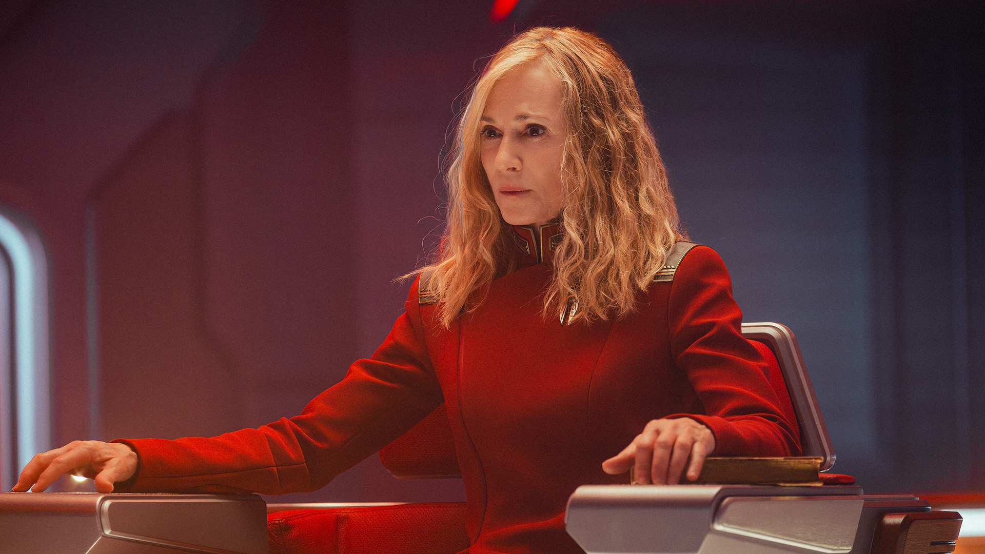 Holly Hunter as Captain Ake in Starfleet Academy.