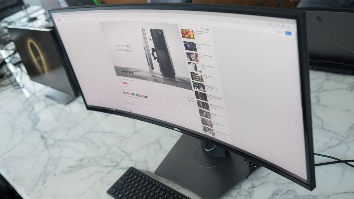 Dell S High Res Curved Monitor Lets You Multi Task Like A Boss Techradar