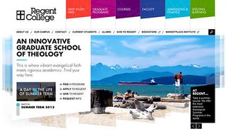 Sliders in web design: Regent College