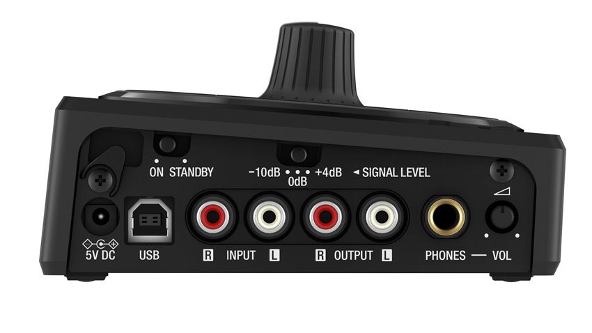 The connectivity options are side-mounted.