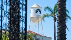 A view of the Paramount water tower at the studio lot in L.A.
