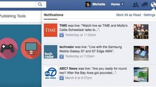 Facebook Live notifications