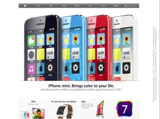 iPhone Mini running iOS 7 2