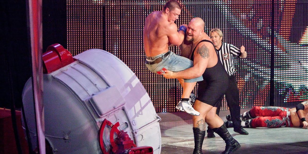 Big Show and John Cena at Backlash 2009