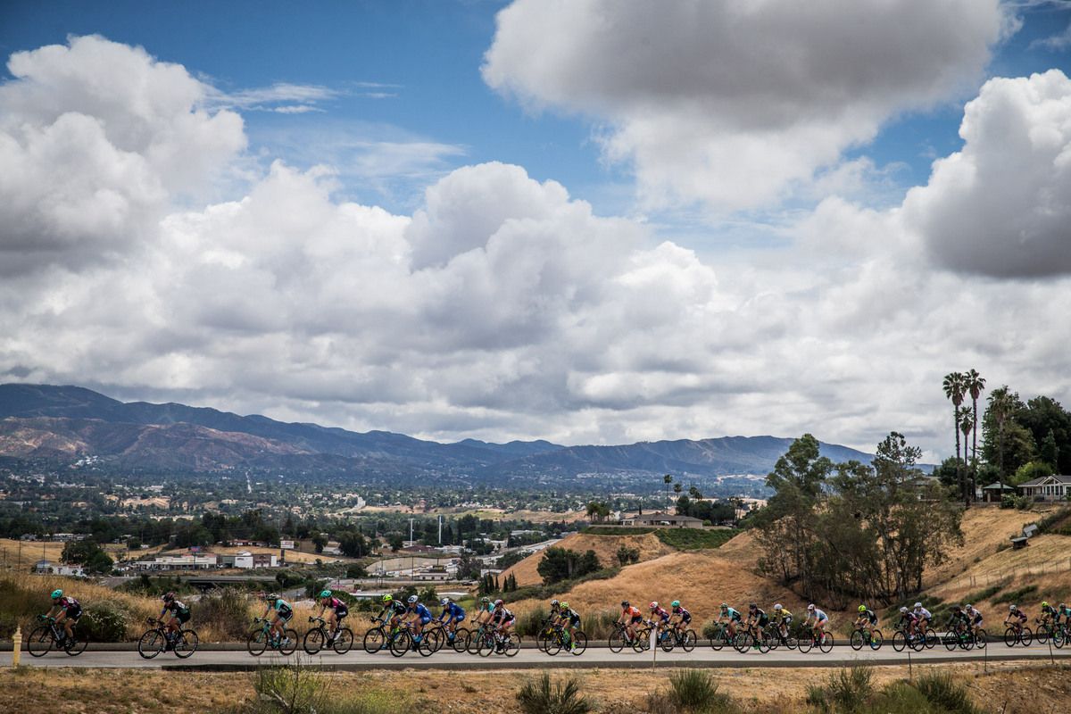 The blue skies for the women turned to rain for the men later on Sunday