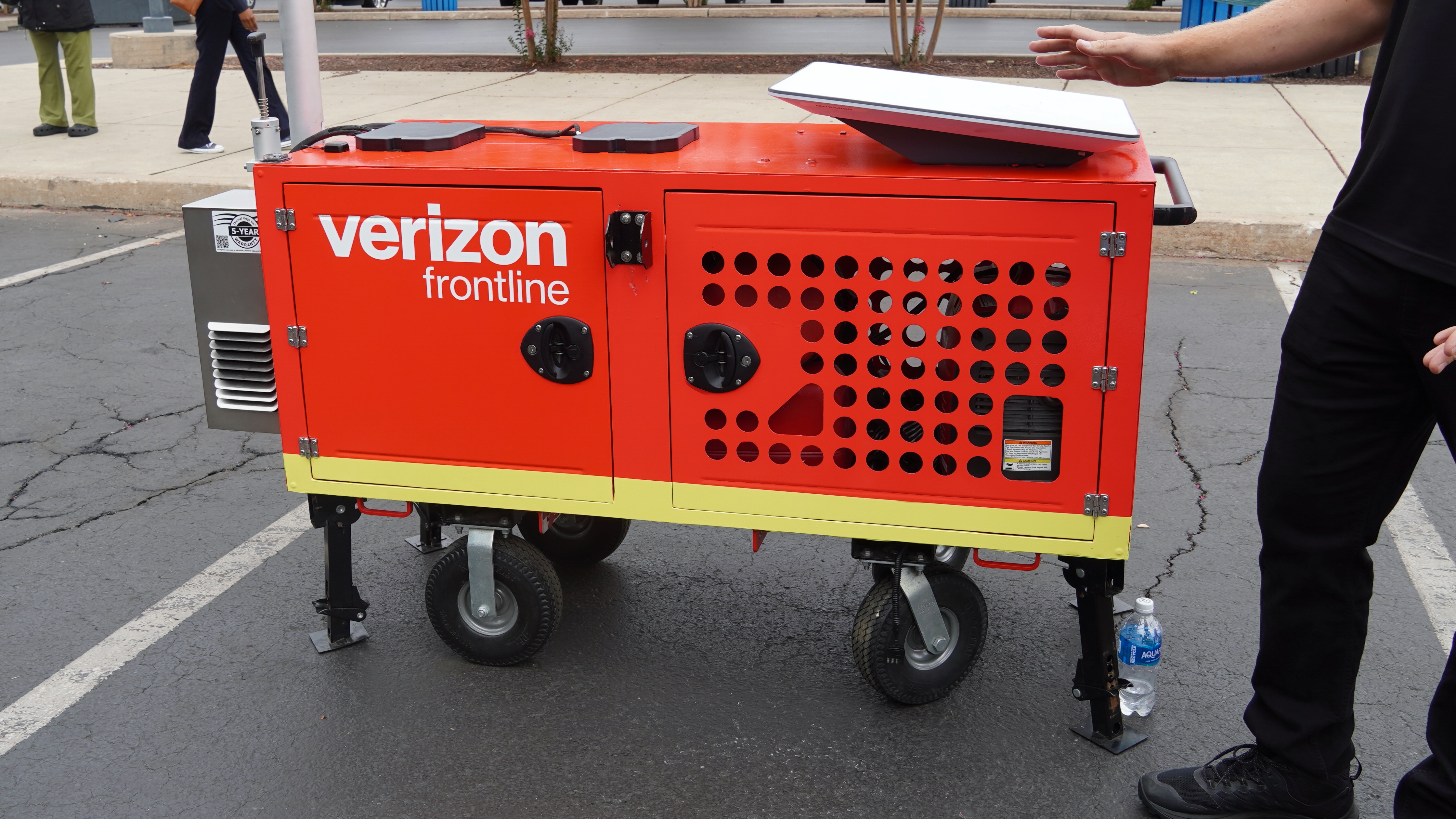 Verizon Frontline equipment on display at the Philadelphia Roadshow.