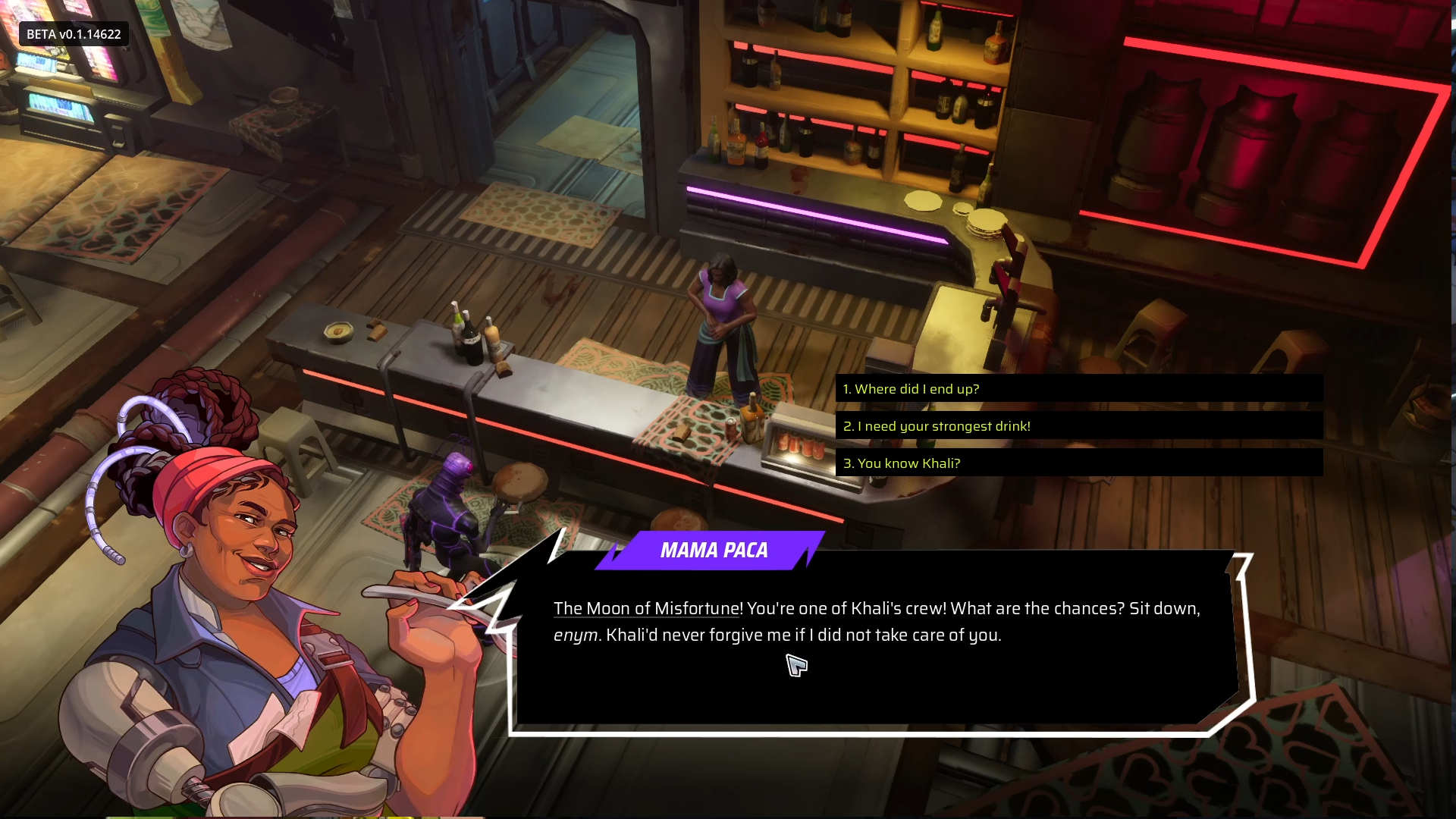 Several screenshots of Starfinder: Afterlight.