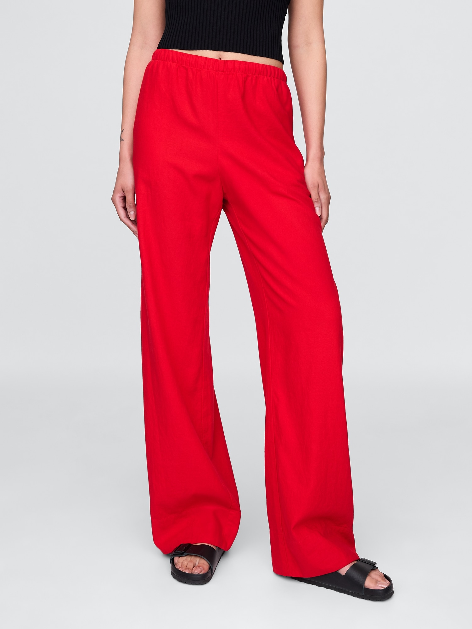 Gap, Linen-Blend Midi Skirt
