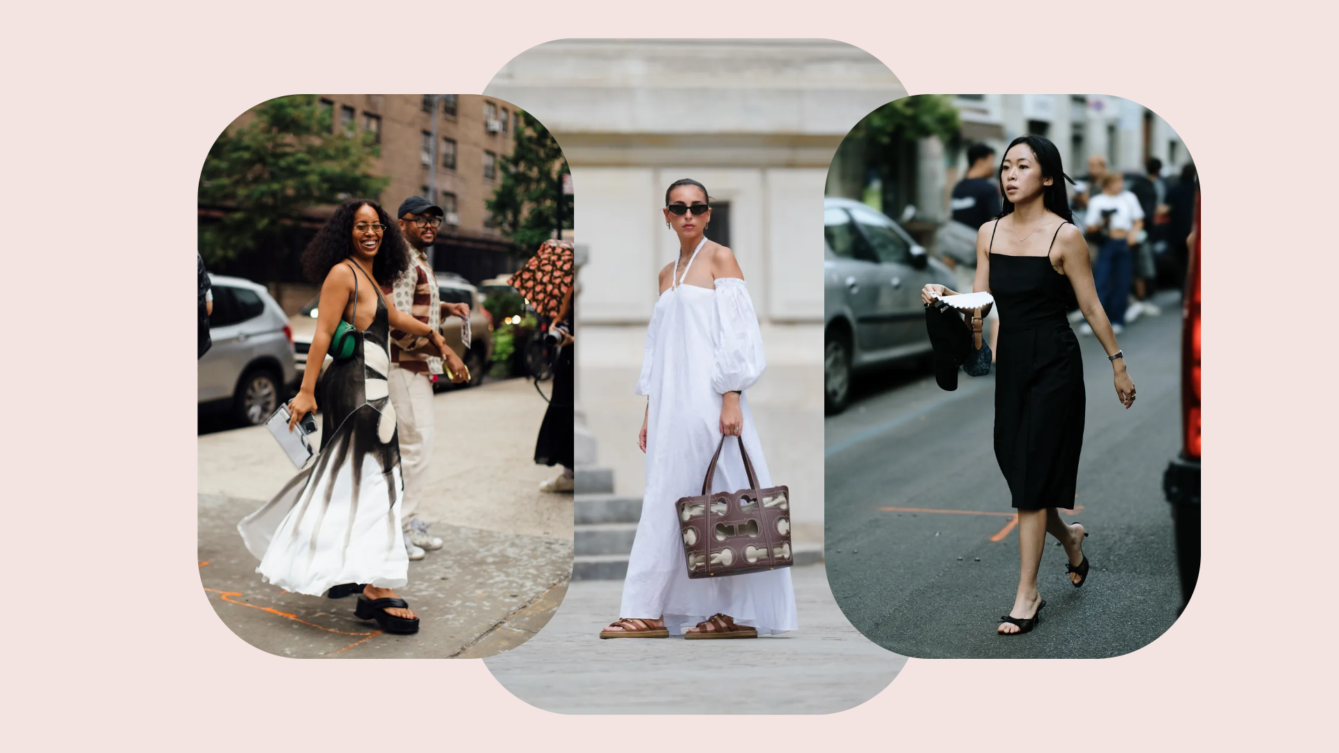 women wearing linen dresses