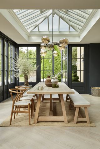 orangery ideas with modern industrial style