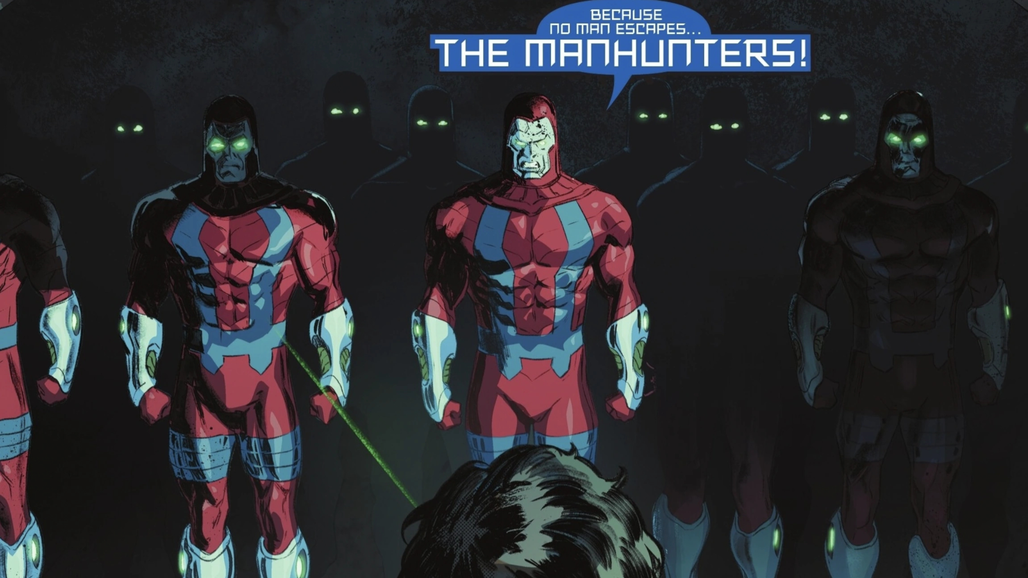 Manhunters shown in the Green Lanterns comics.