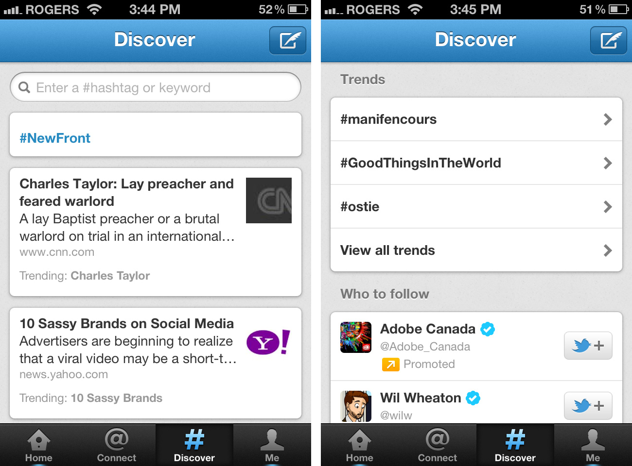 Twitter Discovery
