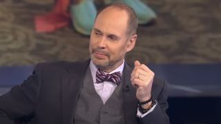 Ernie Johnson receives a compliment from Shaquille O'Neal on Inside the NBA