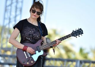 Mary Timony performs onstage at the 2016 Coachella Festival at the Empire Polo Club in Indio, California on April 23, 2016