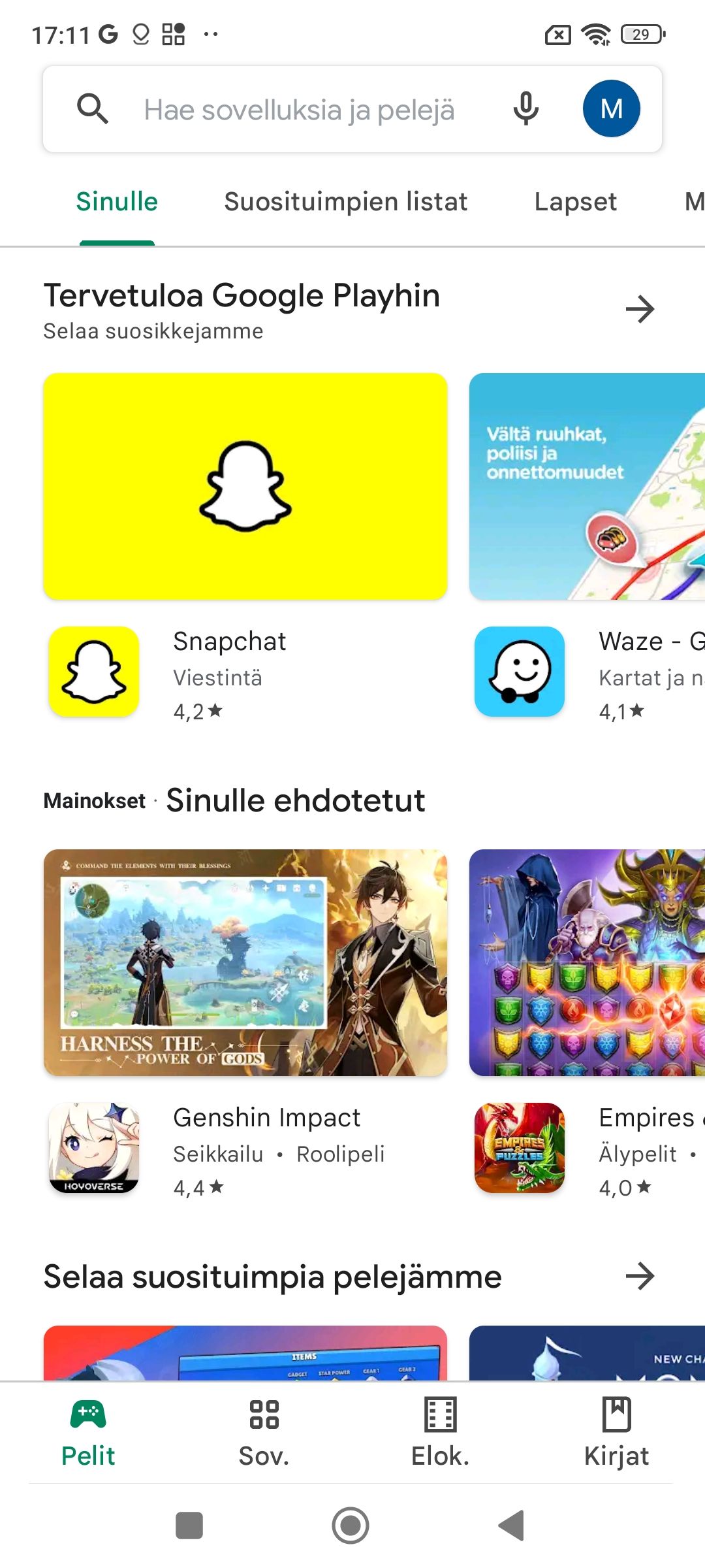 Android-sovelluksen p&auml;ivitt&auml;minen 2