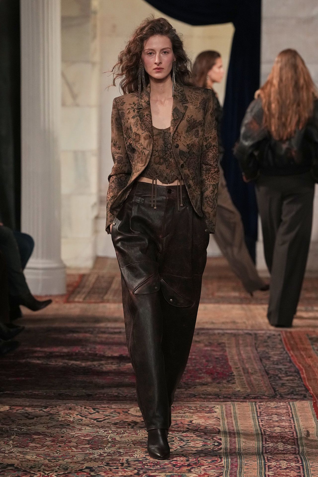 models walk the Ralph Lauren Fall 2026 runway