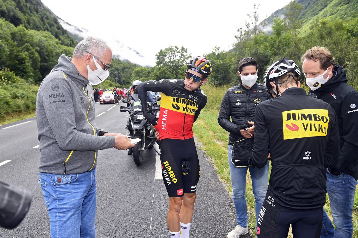 Tour de France 2021 - 108th Edition - 16th stage El Pas de la Casa - Saint-Gaudens 169 km - 13/07/2021 - Wout Van Aert (BEL - Jumbo - Visma) - photo Gregory Van Gansen/PN/BettiniPhoto&Acirc;&copy;2021