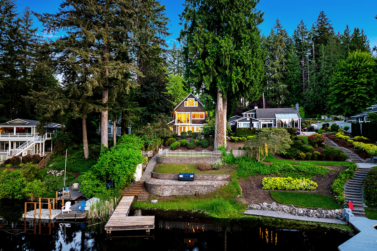 Home on a lake