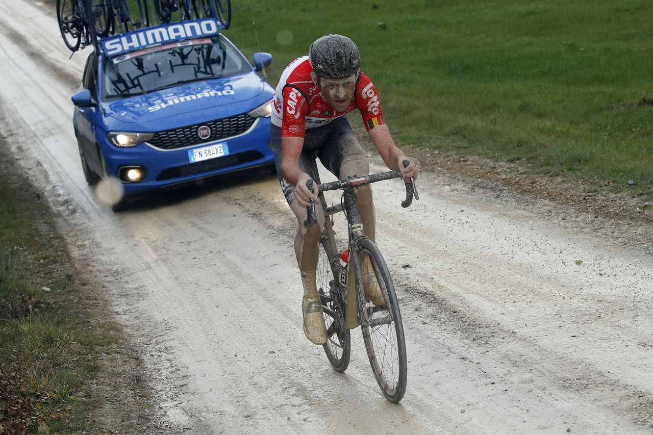 Tiesj Benoot (Lotto Soudal) en route to victory