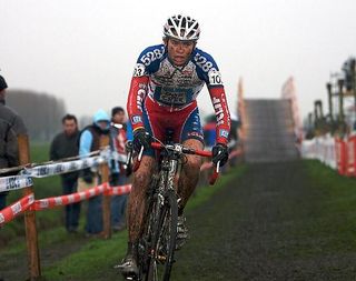 Danny Summerhill on his way to fifth overall at Azencross.