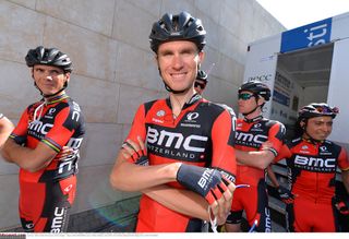 Tejay van Garderen (BMC) waits to sign in for stage 1 at Pais Vasco.