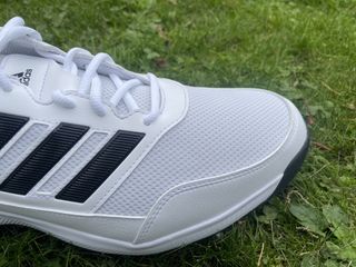 A close look at the textile upper of the adidas tech response 2.0 golf shoe
