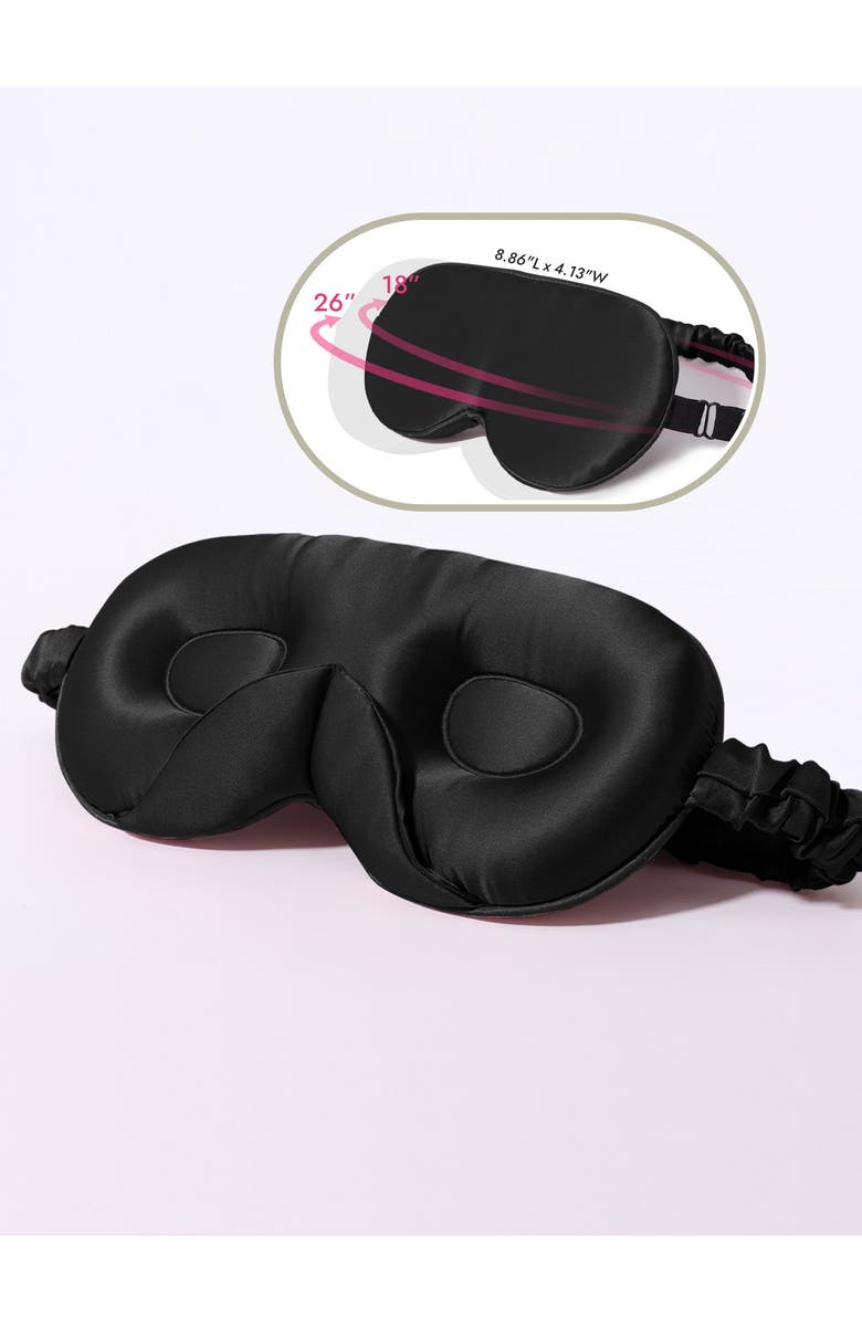 22 Momme Mulberry Silk Upgraded 3d Adjustable Eye Mask