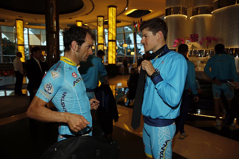 Michele Scarponi and Jakob Fuglsang