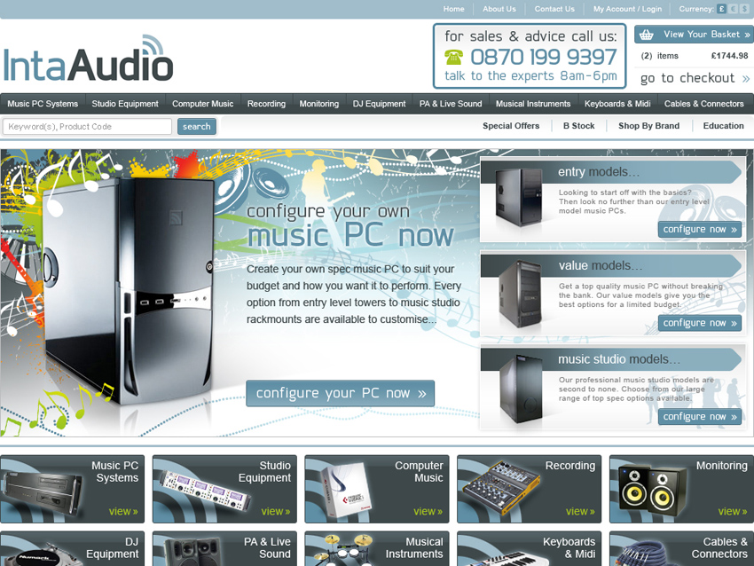 Inta Audio has strengthened its web presence.